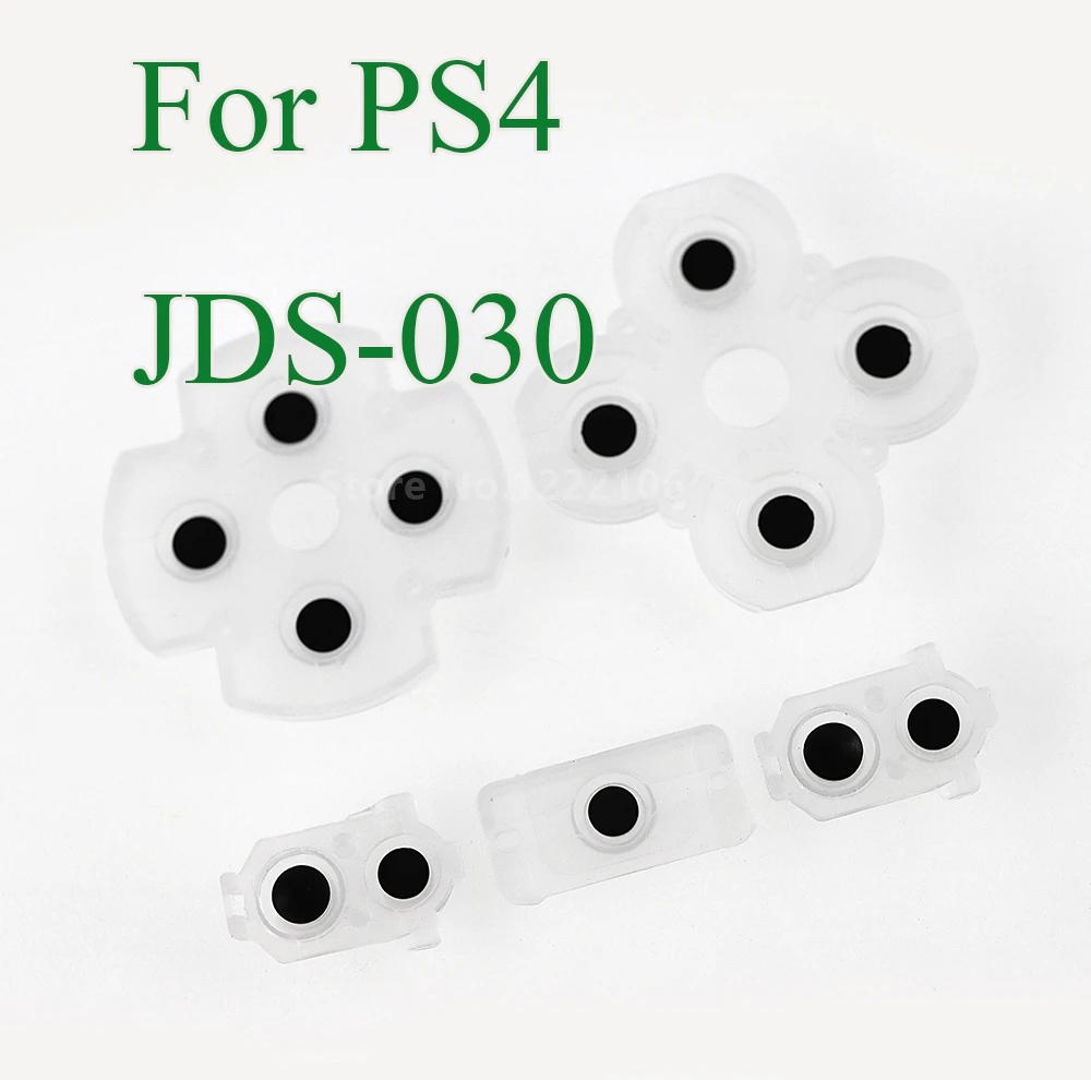 200sets Soft Silicone Conductive Rubber Adhesive Button Pad For PlayStation 4 PS4  Controller JDS030 JDM030