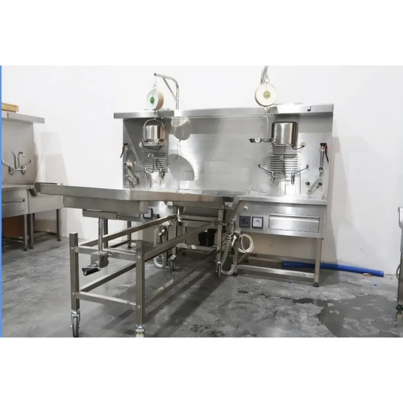 Customized Side Stand Typle Autopsy Cabinet Forensic Table Embalming Dissecting Station with Single and Double Styles