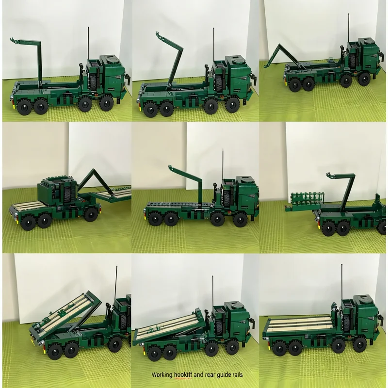 823개 MOC RMMV 팔레타이즈드 로드 PLS 강화형 EPLS 해리 모델 블록 장난감 크리스마스 선물 건축 아이디어 교육용