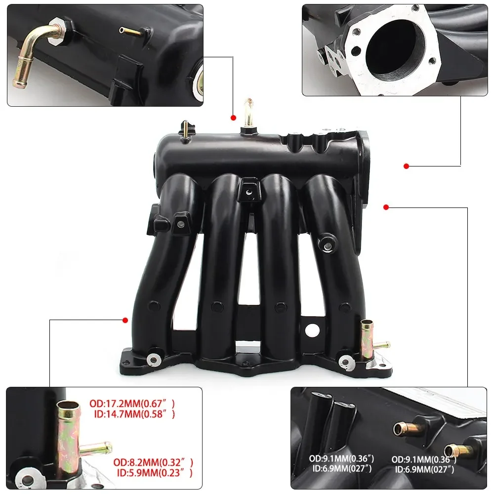 سيارة متقدمة جديدة D15 D16 D-SERIES مشعب سحب من الألومنيوم لـ 1988-2000 HONDA CIVIC CRX DEL SOL نظام السحب العلامة التجارية IM-1005