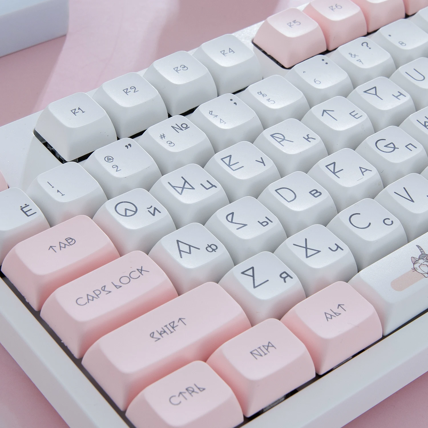 MAIMOOO 러시아어 레이아웃 키캡, PBT 키캡, XDA 프로파일 승화, Ikbc Cherry MX 108, 104, 87, 61/96 키 기계식 키보드