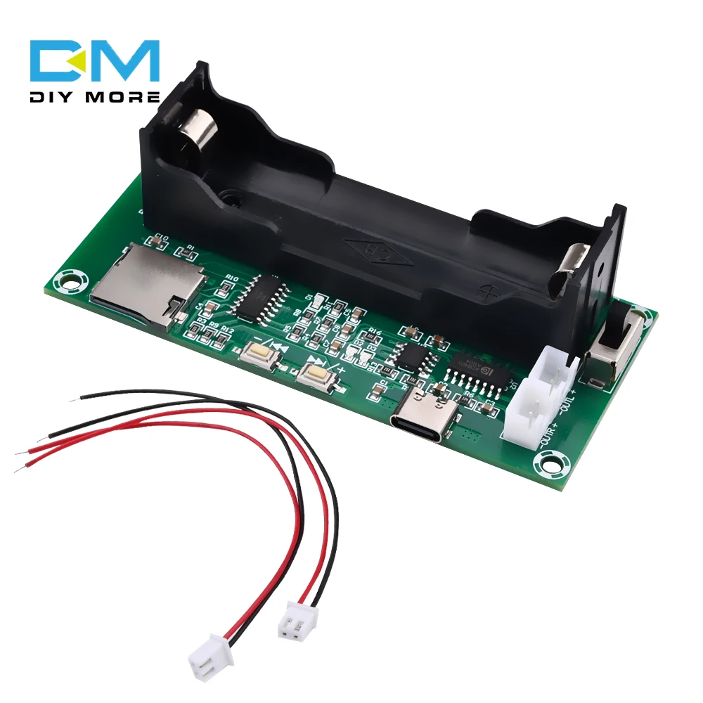 diymore PAM8403 Amplifier Board 2*5W 2.0 Channel Stereo Class D Audio Amplifier Bluetooth 5.0 18650 Battery Holder TF Card