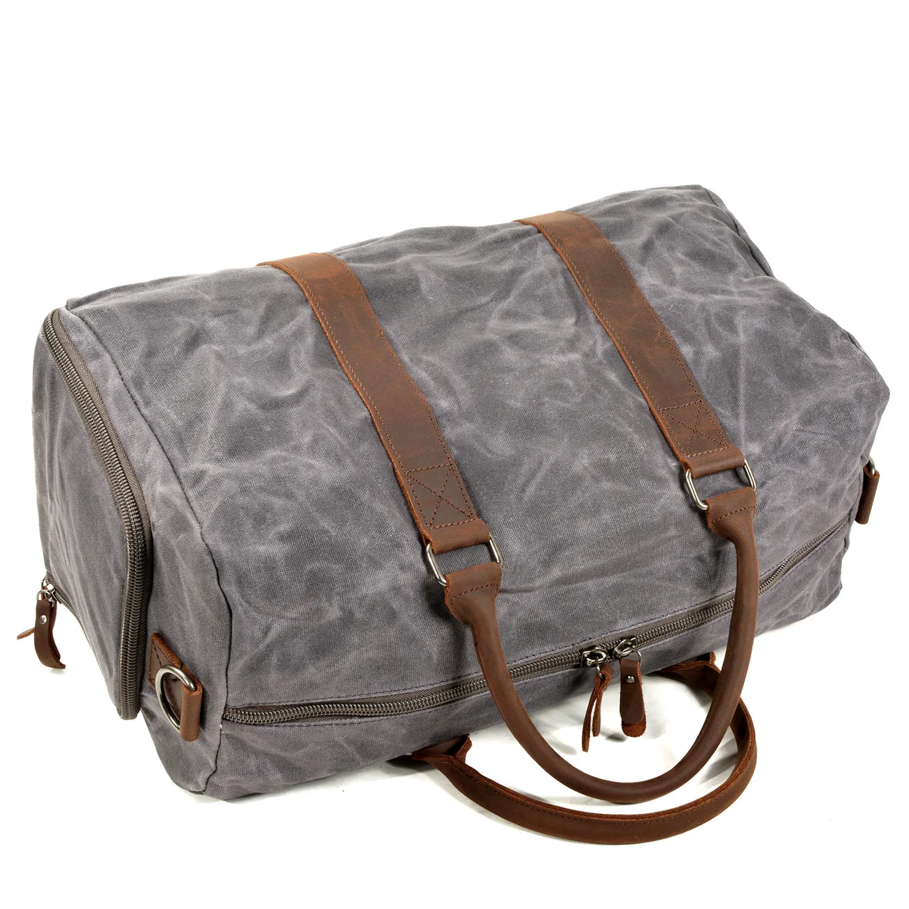 Men's large-capacity swimming training canvas, fitness shoulder bag, waterproof multi-functional outdoor hand travel bag.
