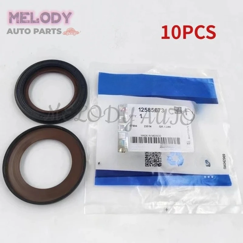 

10PCS Engine Front Crankshaft Oil Seal 12585673 For Chevrolet Silverado 1500 Corvette 1999-2013 Cadillac CTS 2004-2013