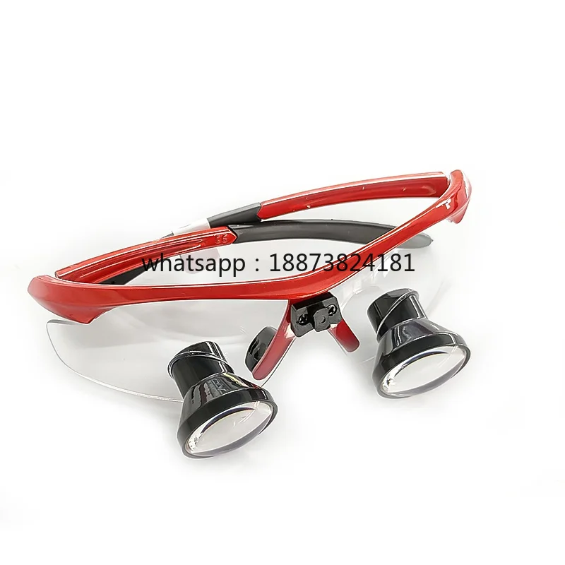 3.5X TTL Loupe with Plastic Frame Magnifying Glasses in Red Colour fast shipping