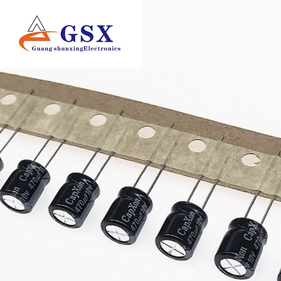 

CAPXON aluminum electrolytic capacitor 10v470uf 8 * 9 Fengbin KW series 470uf/10v 105 degrees
