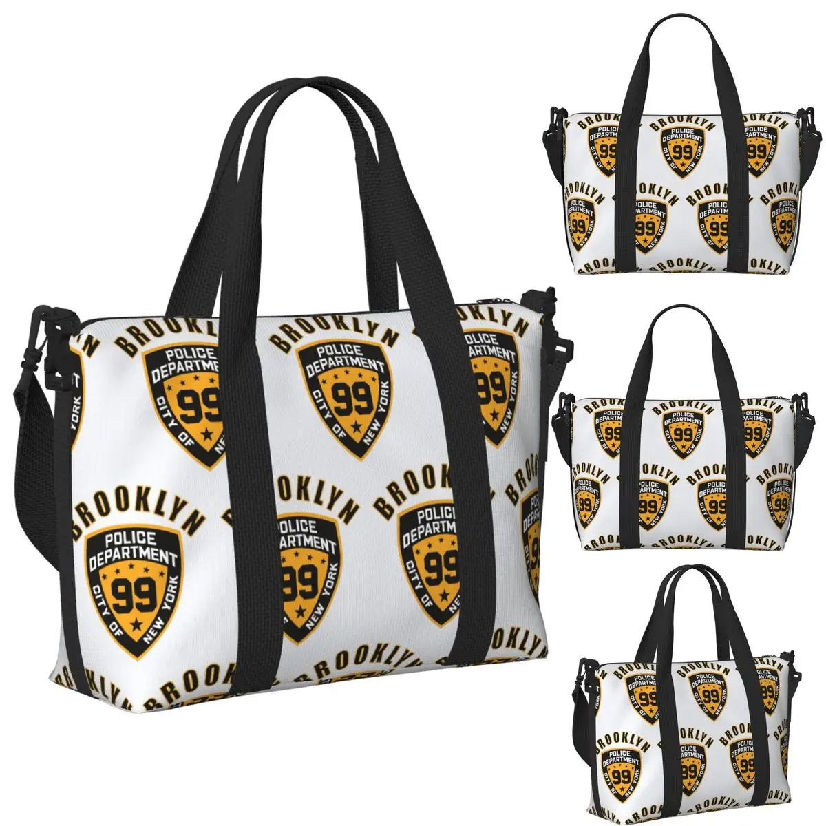 

Brooklyn Nine Nine 99th Precinct Mug Пляжная дорожная сумка Большая вместительная сумка-тоут для спортзала Спортивная женская дорожная сумка для покупок