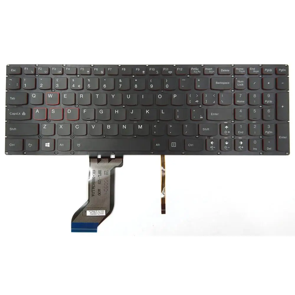 

New For Lenovo Ideapad Y700-15ISK Y700-17ISK Y700-15ISE Y700-15ACZ series US Backlit Laptop Keyboard SN20H54489