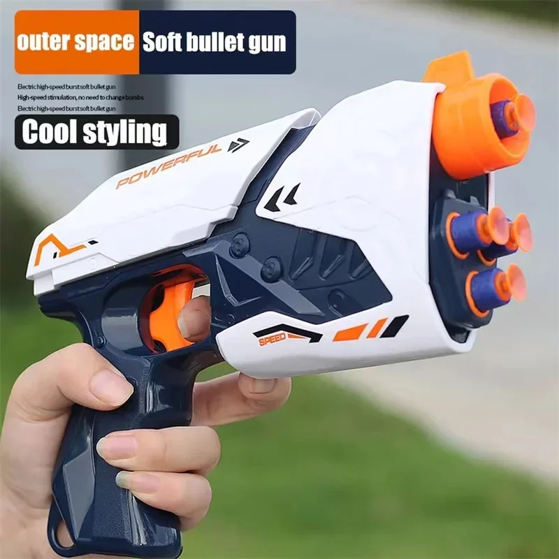 يدويا الفضاء رصاصة طرية بندقية اللعب آمنة الإسفنج رصاصة داخلي في الهواء الطلق الرياضة المنافسة ألعاب اللعب رغوة السهام بندقية هدية للأطفال #2