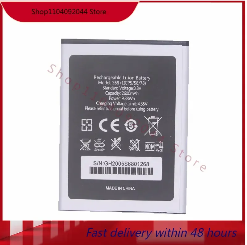 

2600mAh Replacement Battery For Oukitel S68 / C16 Pro Batterie Bateria Accumulator AKKU ACCU PIL Mobile Phone