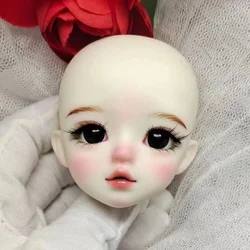30cm Female Doll's Makeup Head Part 1/6 BJD White Tan Skin Open Head with Makeup DIY Toys for Girls