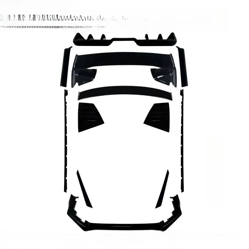 Sturdy Half Carbon Fiber Wide Body Kit Impreza STI Sport Style Universal Fit Car Guard