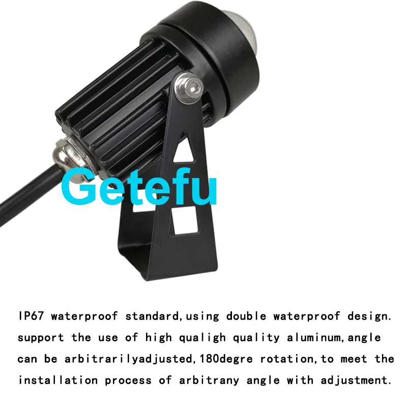 10 Stück LED-Scheinwerfer im Freien wasserdichte Wand leuchte schmaler Abstrahl winkel LED-Scheinwerfer 6w Spot lampe Langstrecken-Wand wasch lampe – Detail 10