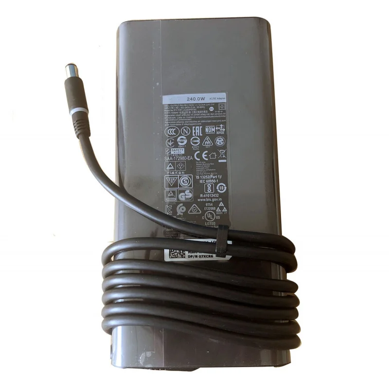 

S+ 19.5V 12.3A 240W AC Adapter For Dell Precision 7760 7770 Power Supply Cord 7.4MM