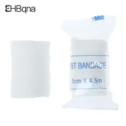 10 rolos/lote 5cm x 4.5m pbt bandagem elástica kit de primeiros socorros gaze rolo curativo curativo médico cuidados de emergência de enfermagem