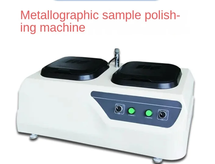 Desktop constant speed polishing machine for metallographic samples, double plate stepless polishing machine