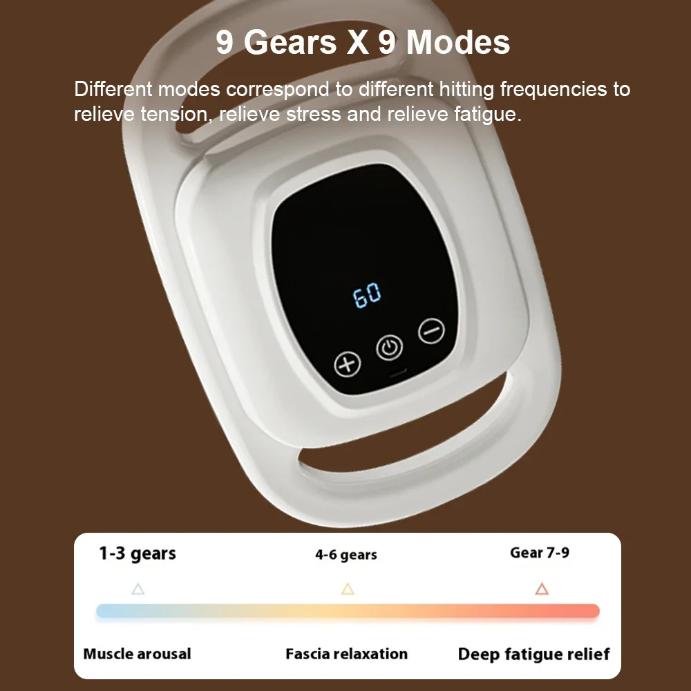 فآسيا بندقية ستة رؤوس عميق عالي التردد الاهتزاز 14 مللي متر اللاسلكية الخصر والظهر مدلك الجسم الاسترخاء الكتف العجل مدلك