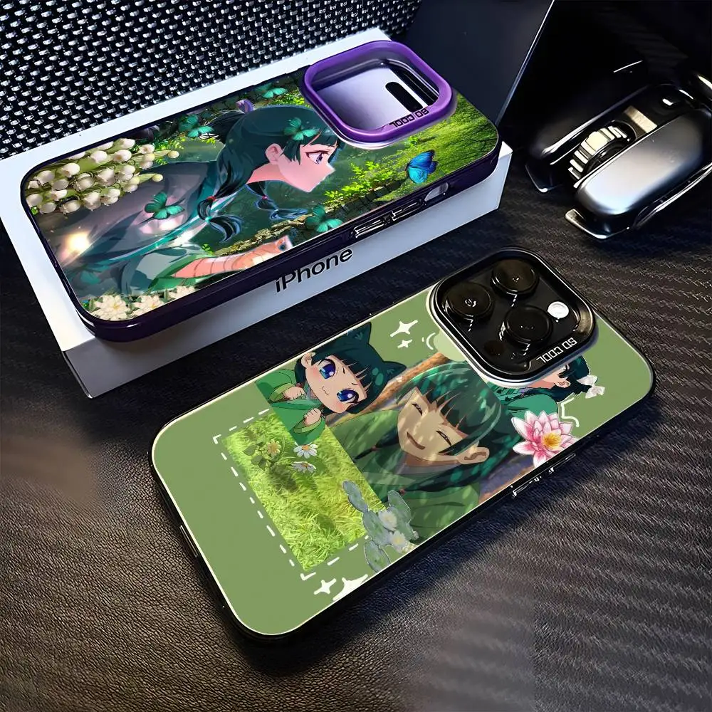 

The Apothecary Diaries Phone Case For iPhone 16,15,14,13,12,11,Mini,Pro,MAX Purple Matte Shockproof Cover