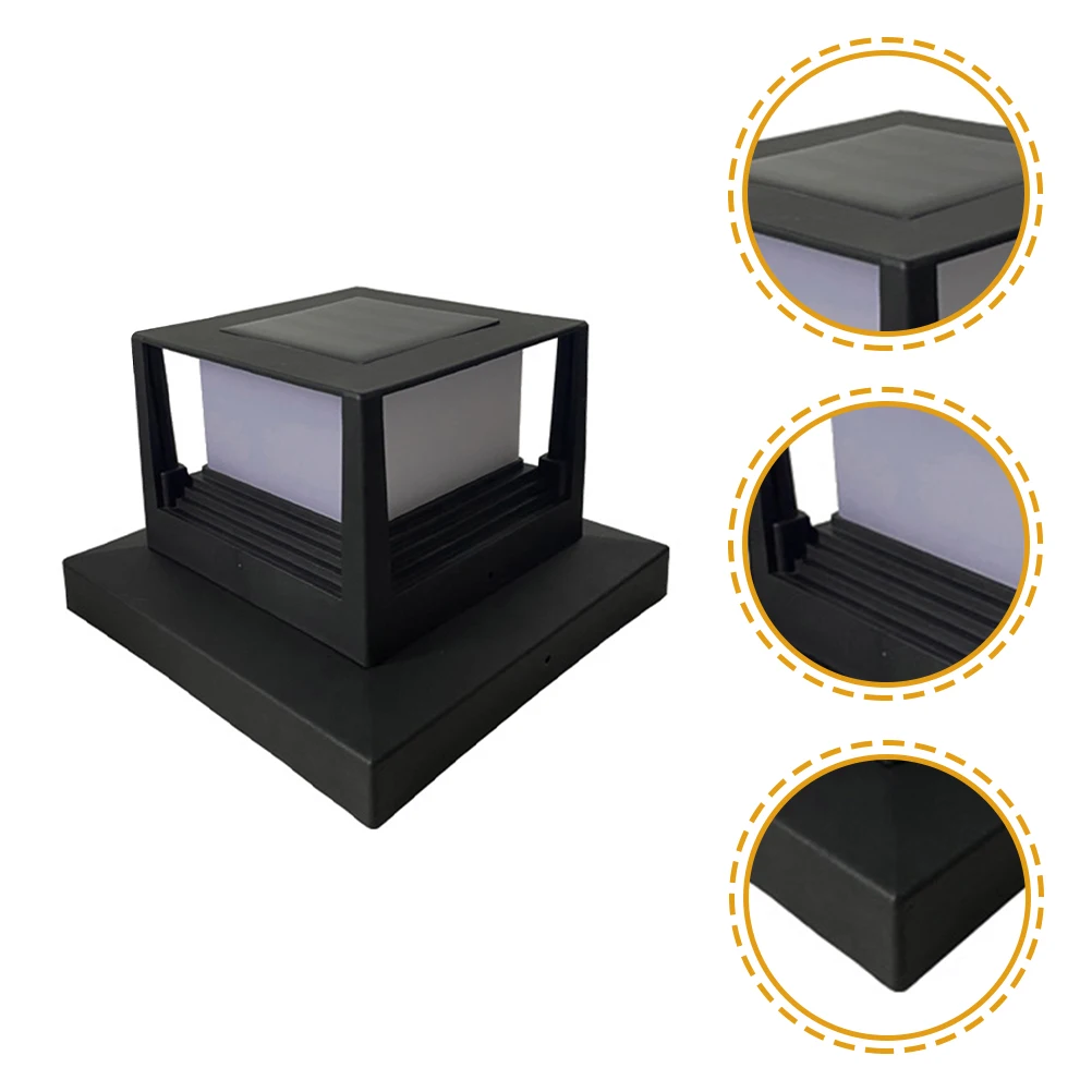 Column Light Outdoor Post Lamp Waterproof LED Fence Decorative Pillar Solar Light IP44 Garden Villa Entrance Wood Post Lighting