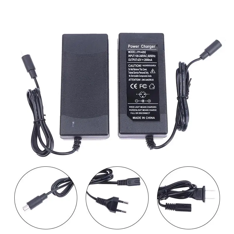 42V 2A Electric Scooter Battery Adapter Replacement Lithium Battery Scooter Charger Power M365 Scooter Charger Accessories