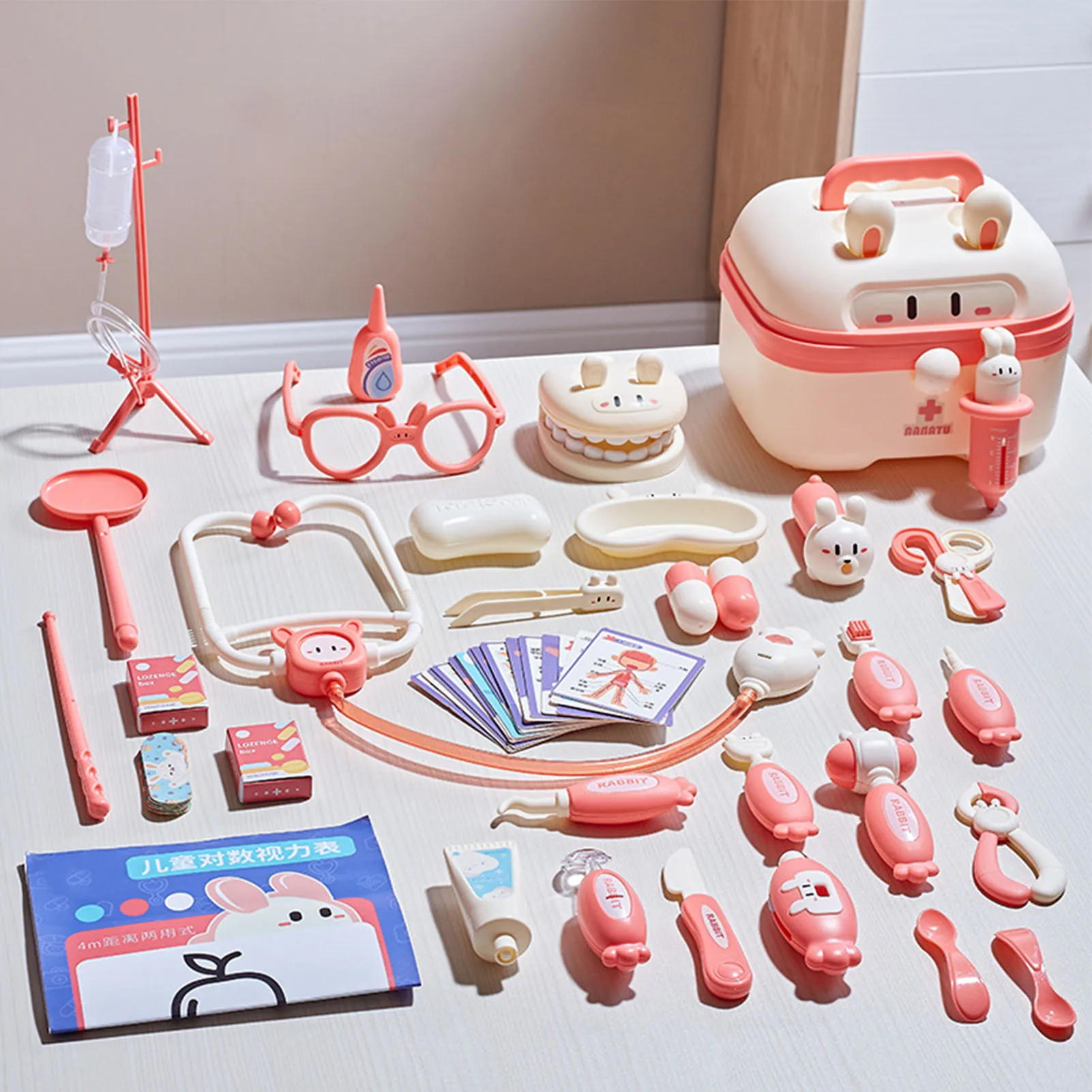 Kit de jeu de simulation médicale pour enfants, boîte de dentiste, jouets de stéthoscope pour filles, médecin, enfants