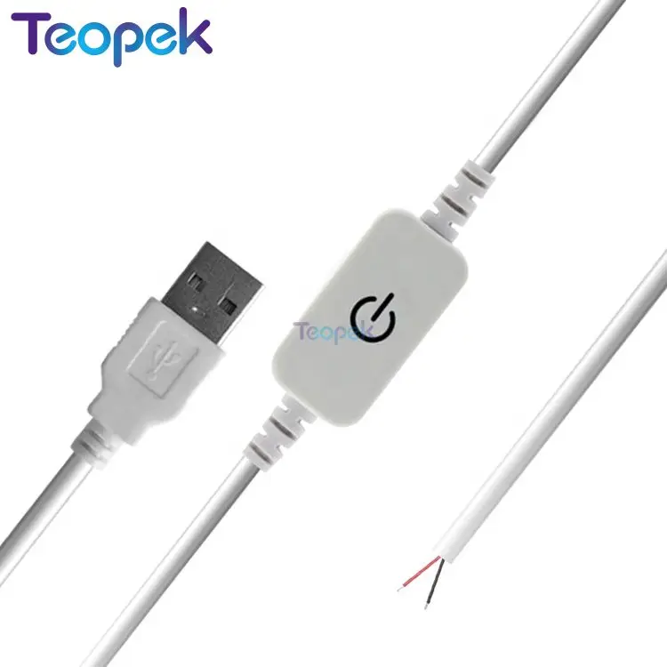 

USB Touch Dimmer Brightness Control Led Dimmer On/Off Switch 2A Light Adjustment DC5V 1.5M Cable