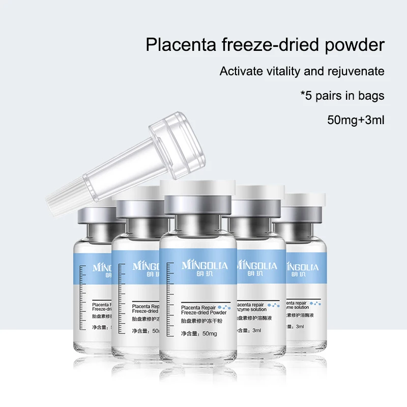 

Oligopeptide Placenta Freeze-dried Powder Essence Repair Facial Moisturiz Hydrating Pore Shrinkage Skin Rejuvenation Skin Care