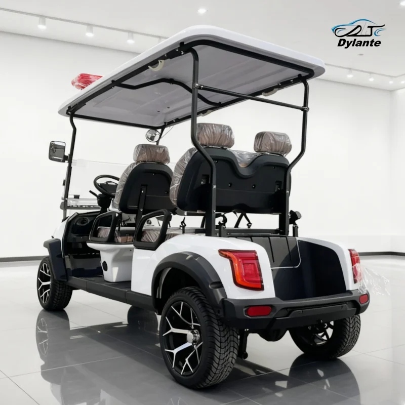 

Multifunctional Scenic Spots Club Car 60V/72V 4000W/5000W 4 Seats Electric Golf Cart With Upholstered Seat For Golf Course