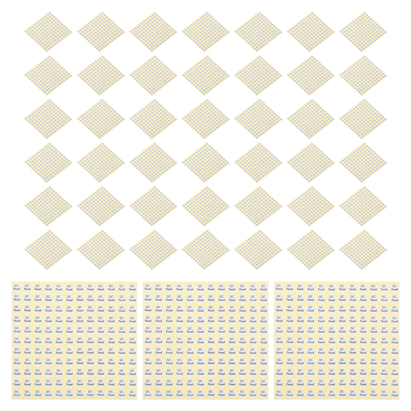 150 Sheets Round Qc Passed Inspection Stickers Self-Adhesive Quality Labels for Warehouse Packaging Round Self Adhesive Stickers