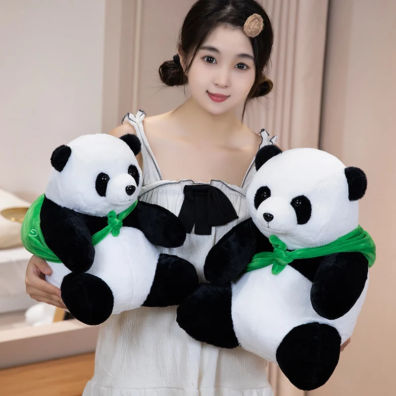 25cm 35cm 40cm Travel Panda Throw Pillows Exquisite Workmanship Plush Toy Sleeping Send Friends And Family Holiday Gift