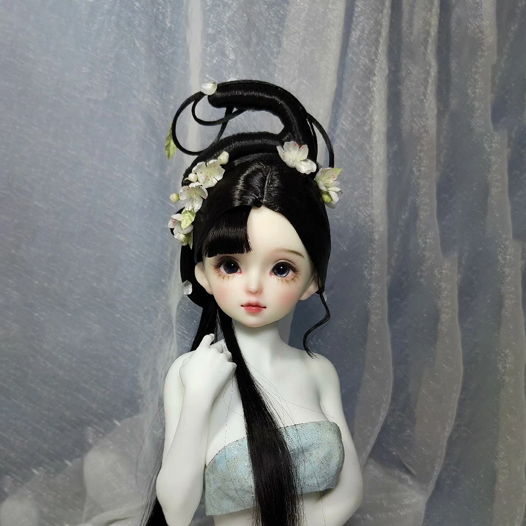 1/4 1/3 Scale Ancient Costume BJD Wig Hanfu Fairy Long Hair Retro Wigs For BJD/SD MSD SD13 Girl SSDF Doll Accessories C2283