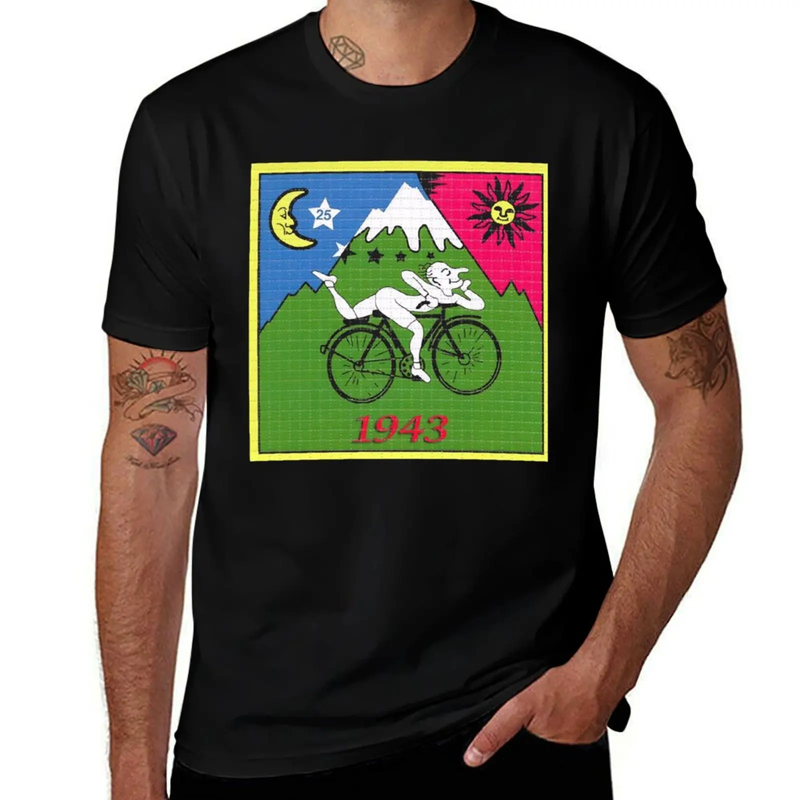 Lsd albert hofmann bicycle day T-Shirt quick-drying anime clothes man t shirt shirts men graphic