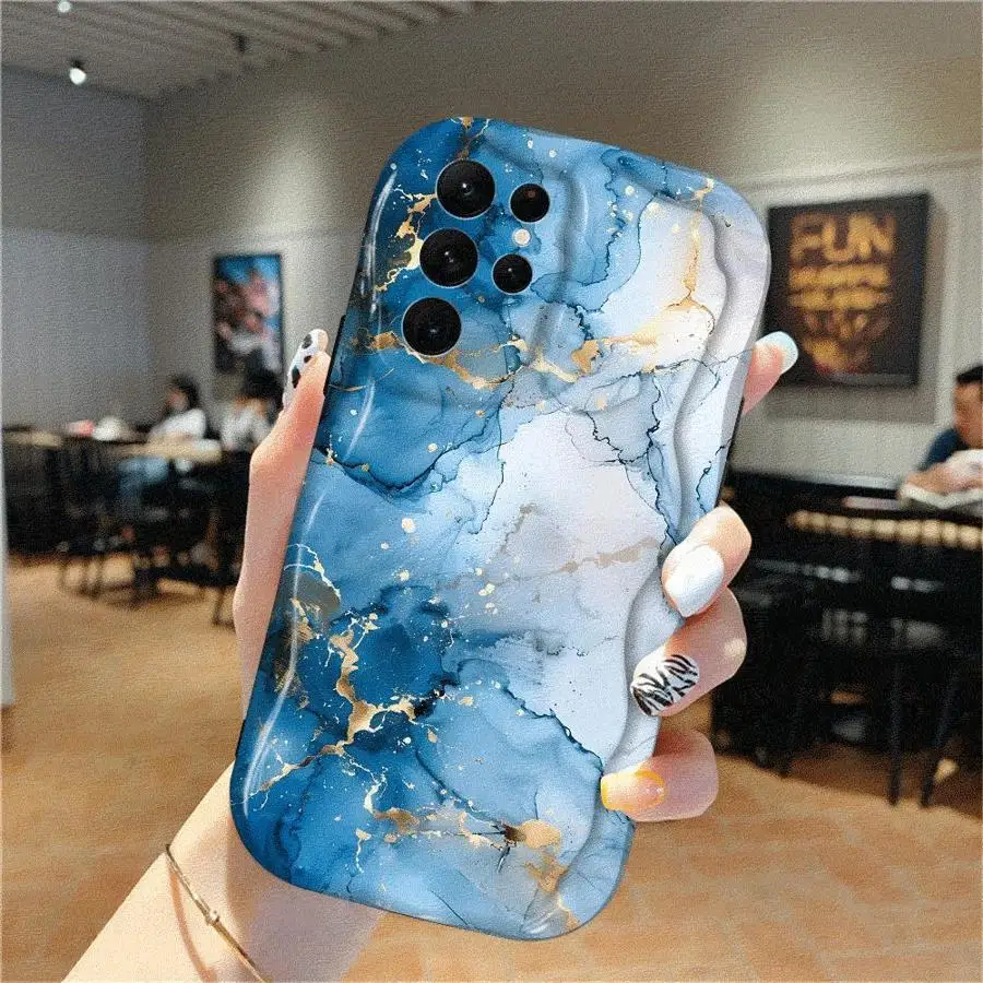 

Мраморный чехол для телефона Samsung Galaxy S25 S24 Ultra S23 FE S22 Plus S20 S21 Cover