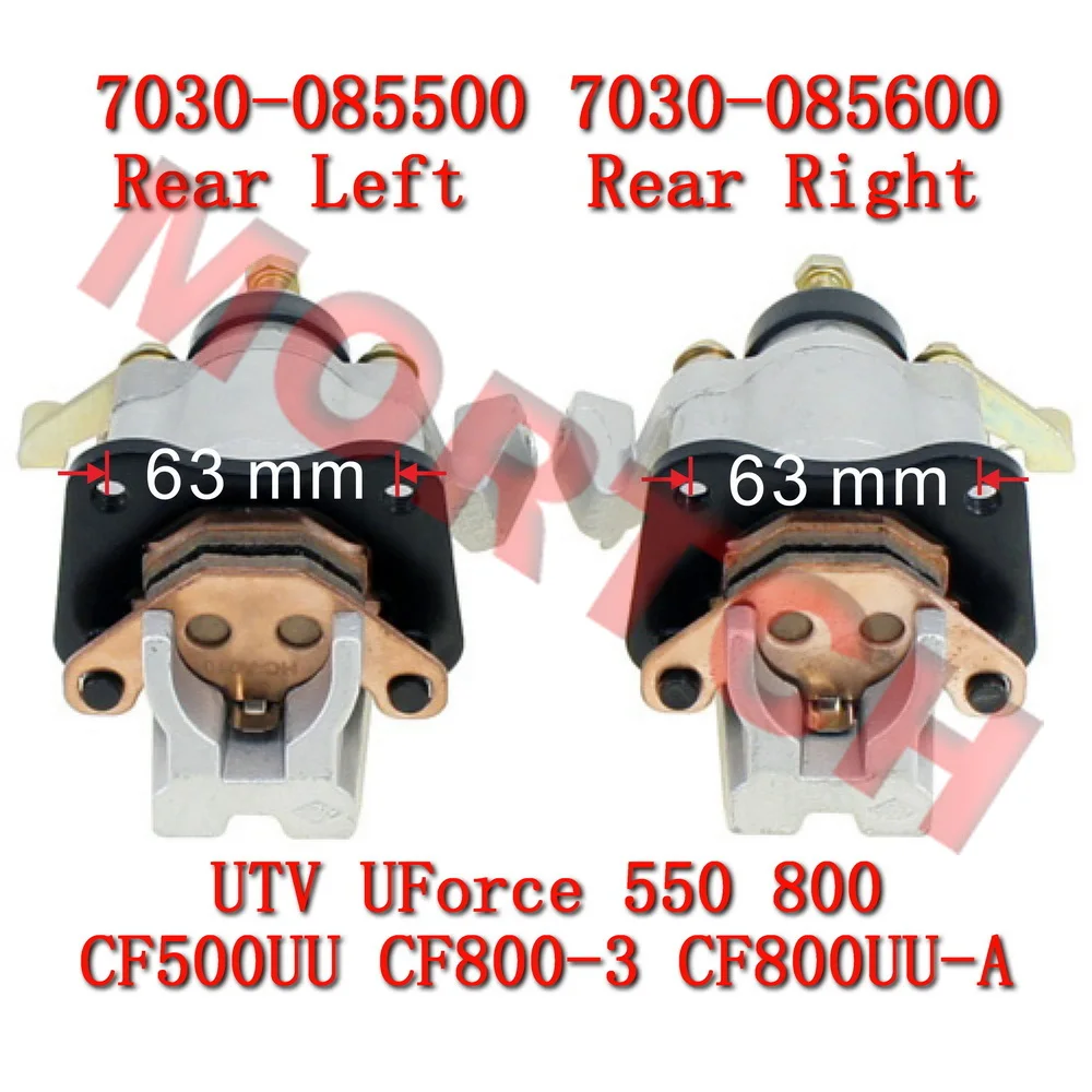 

Rear Brake Right Left Caliper Sintered U5 U8 7030-085500 7030-085600 For CFMoto UTV UFORCE 550 800 CF500UU CF800-3 CF800UU-A