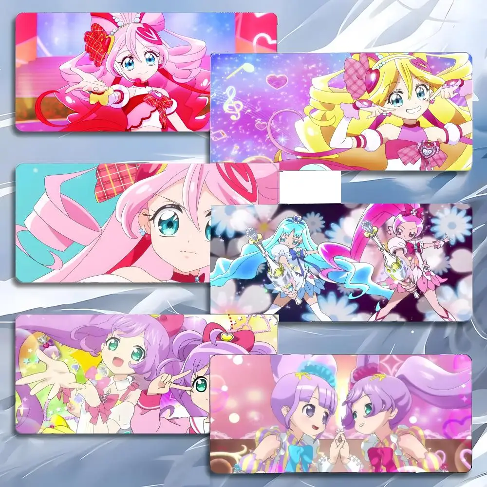 Cute Magical Anime P-Pretty Cure Mouse Pad Mousepad Large Gaming LockEdge Thickened PC Table Desk Mat