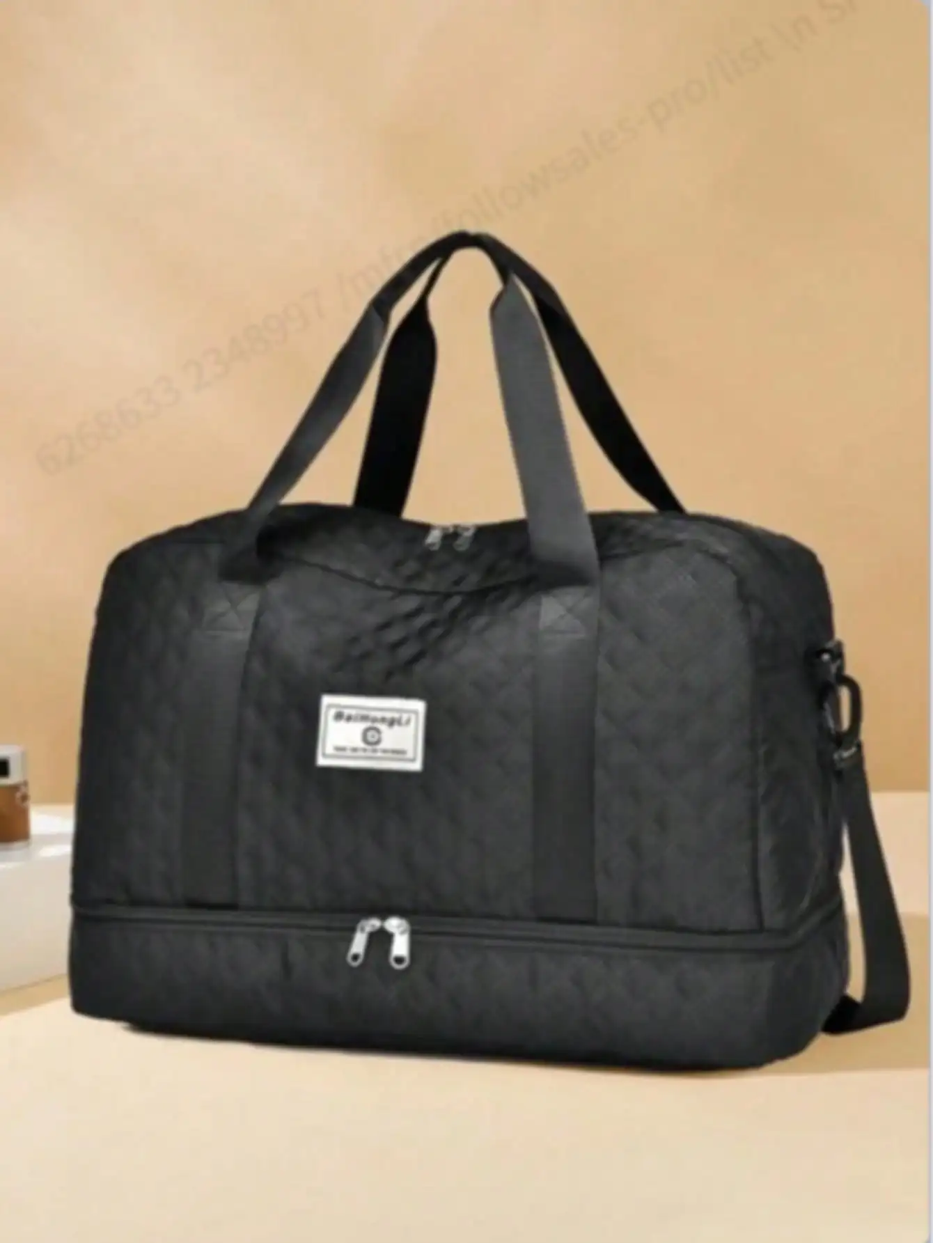 Unisex Large-Capacity Oxford Nylon Duffle Bag | Gym & Yoga Tote With Zipper | Durable Storage Handbag | Foldable Travel Bag For Men & Women