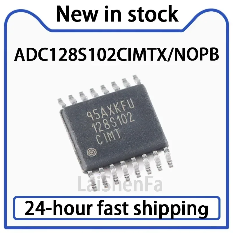 1PCS ADC128S102CIMTX/NOPB TSSOP-16 12 Bit Analog-to-digital Converter Chip in Stock