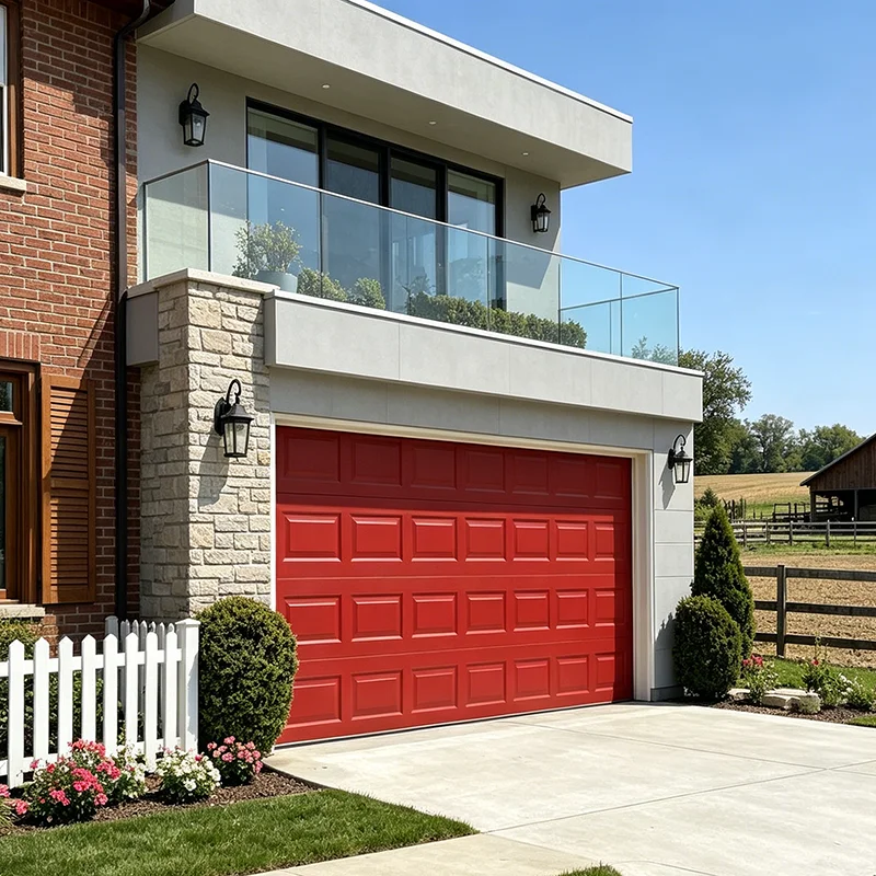 Multiple Colors and Sizes Outdoor Garage Door Fashionable Aluminum Alloy Garage Doors Electric Intelligent Finished Garage Doors