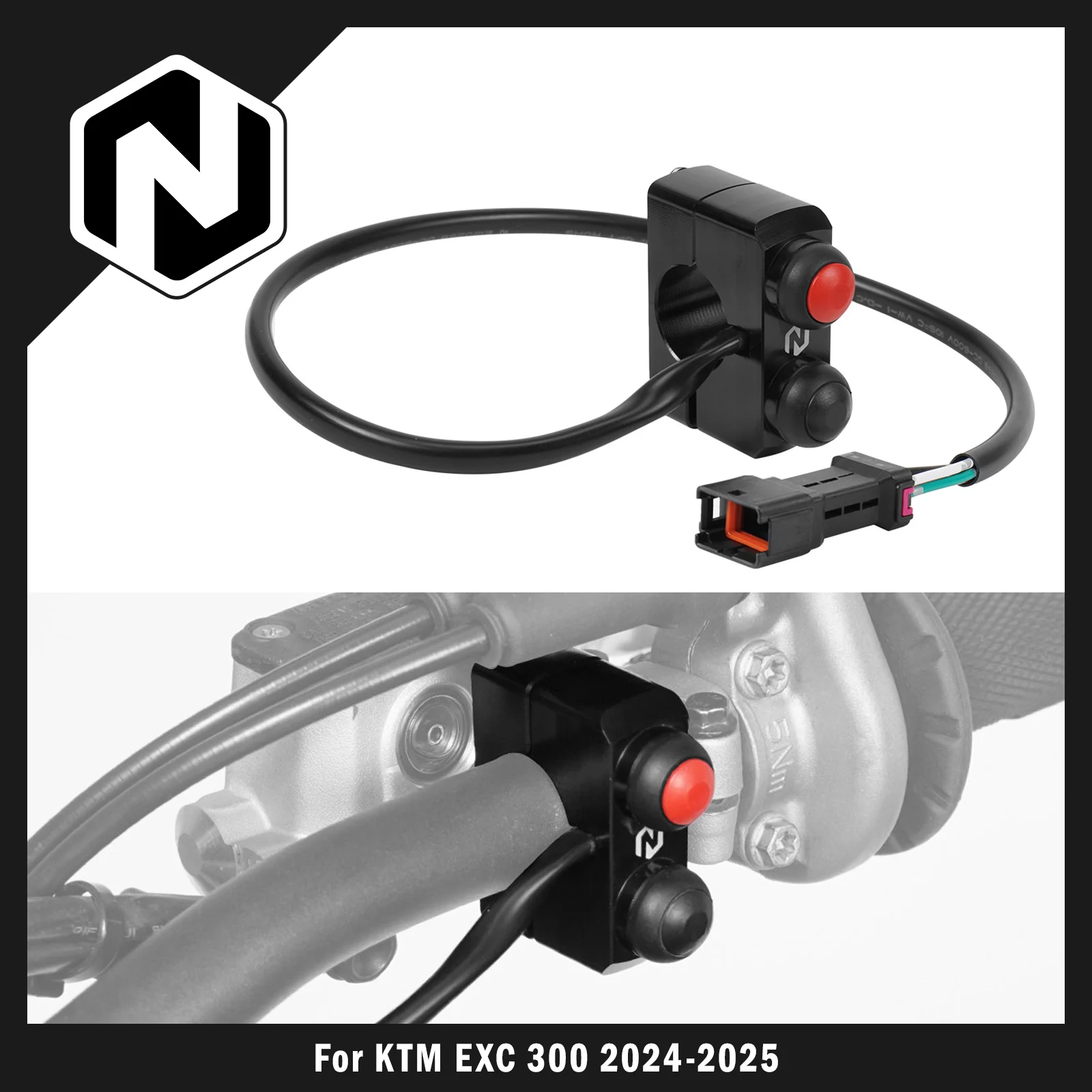 

NICECNC For KTM EXC 300 2024-2025 EXC 250 EXCF 350 XCW 300 Start Kill Stop Switch Button SX 125 SXF 250 SXF 450 XC XCF 2023-2025