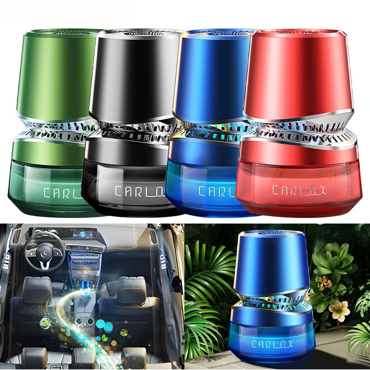 

Electric Auto Air Freshener Fragrance Diffuser Interior Deodorant Aromatherapy Ornament Car Perfume Accessories