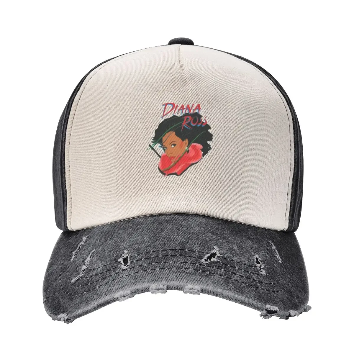 Diana Ross Cartoon Baseball Cap Fishing cap Beach Bag Cosplay Visor Designer Man Women's image 2
