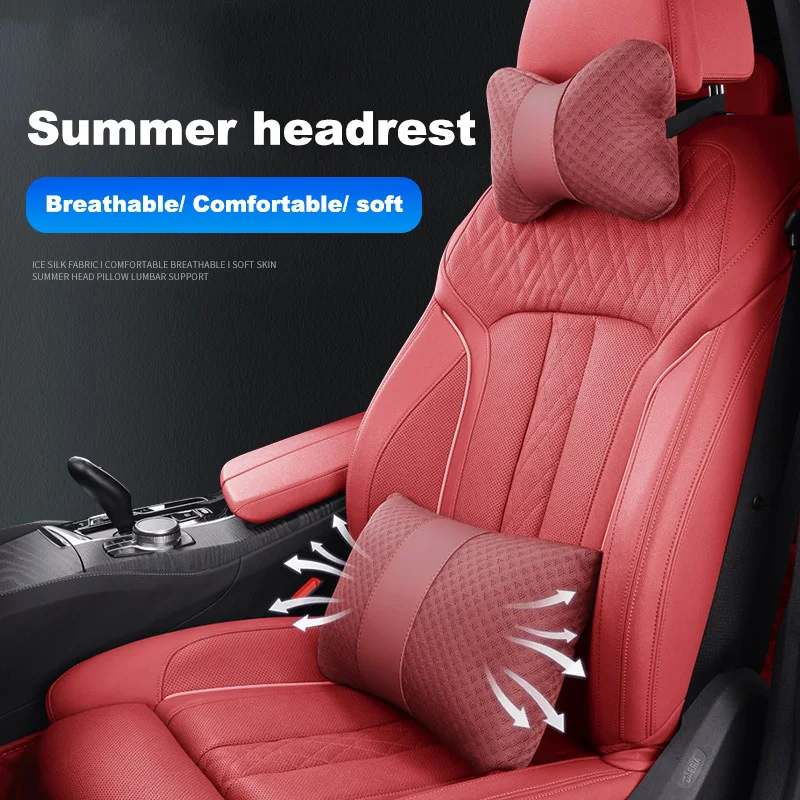 2Pcs PU Leather Car Pillows Headrest Neck Rest Cushion for Mercedes Benz AMG GLC GLE GLB CLA W205 W203 W204 W211 W212 W206 W210 view 6