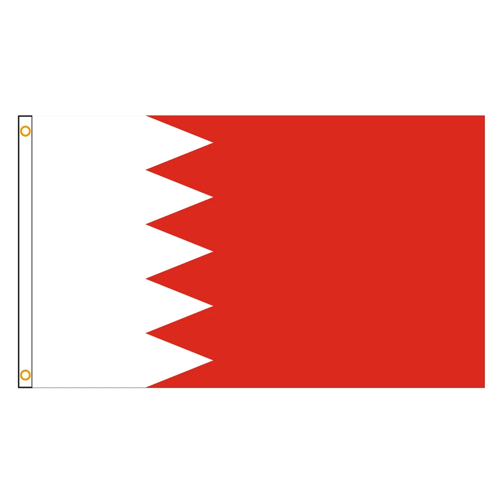 2×3FT Bahrain Emblem Flag Polyester Printed Banner Tapestry For Decor