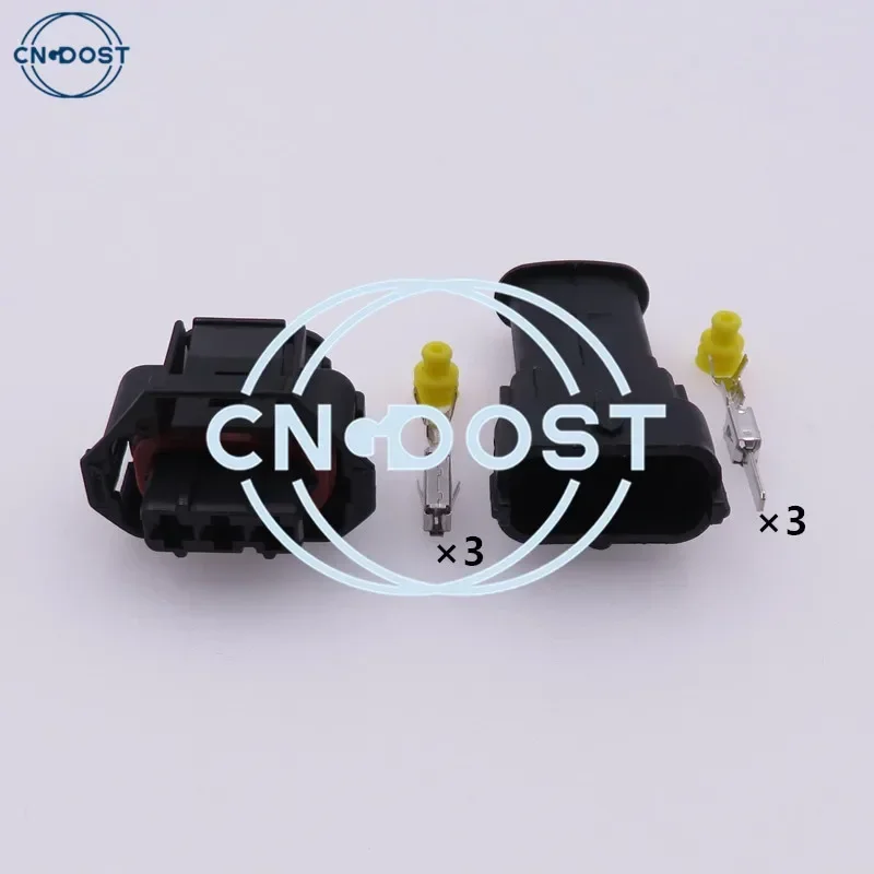 1 Set 3 Pin Automotive Rail Pressure Sensor Plug Camshaft Position Sensor Connector 936060-1 Waterproof AC Assembly Socket