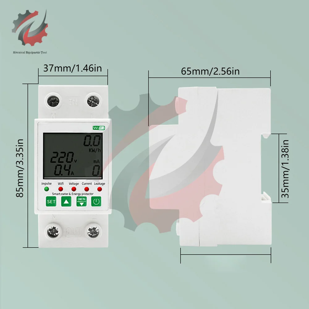 Inteligentny monitor energii wyłącznik timer timer WiFi wykorzystanie energii elektrycznej nad napięciem prądu dla inteligentnego domu