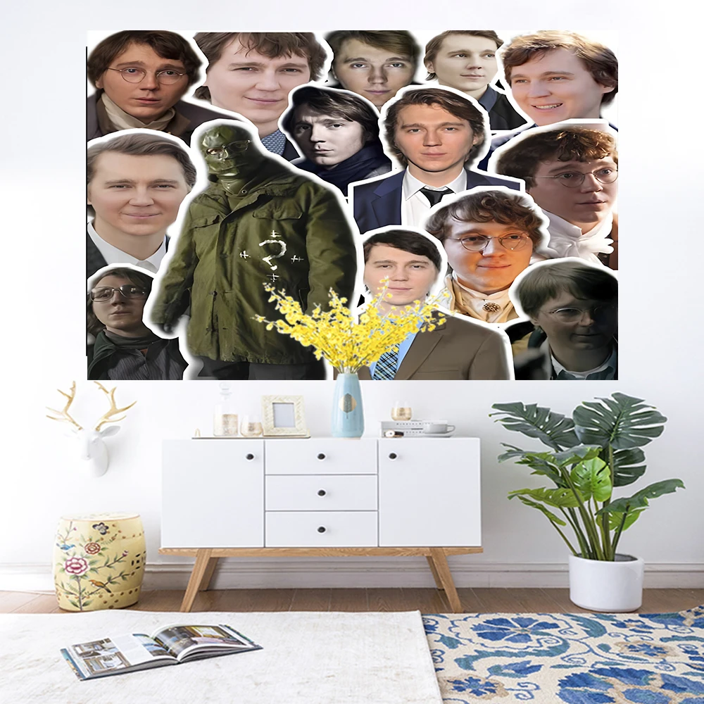 

XxDeco I Love Paul Dano Photo Collage Tapestry Colored Travel Printed Decoration Hanging Wall Blanket Decor Living Room Home