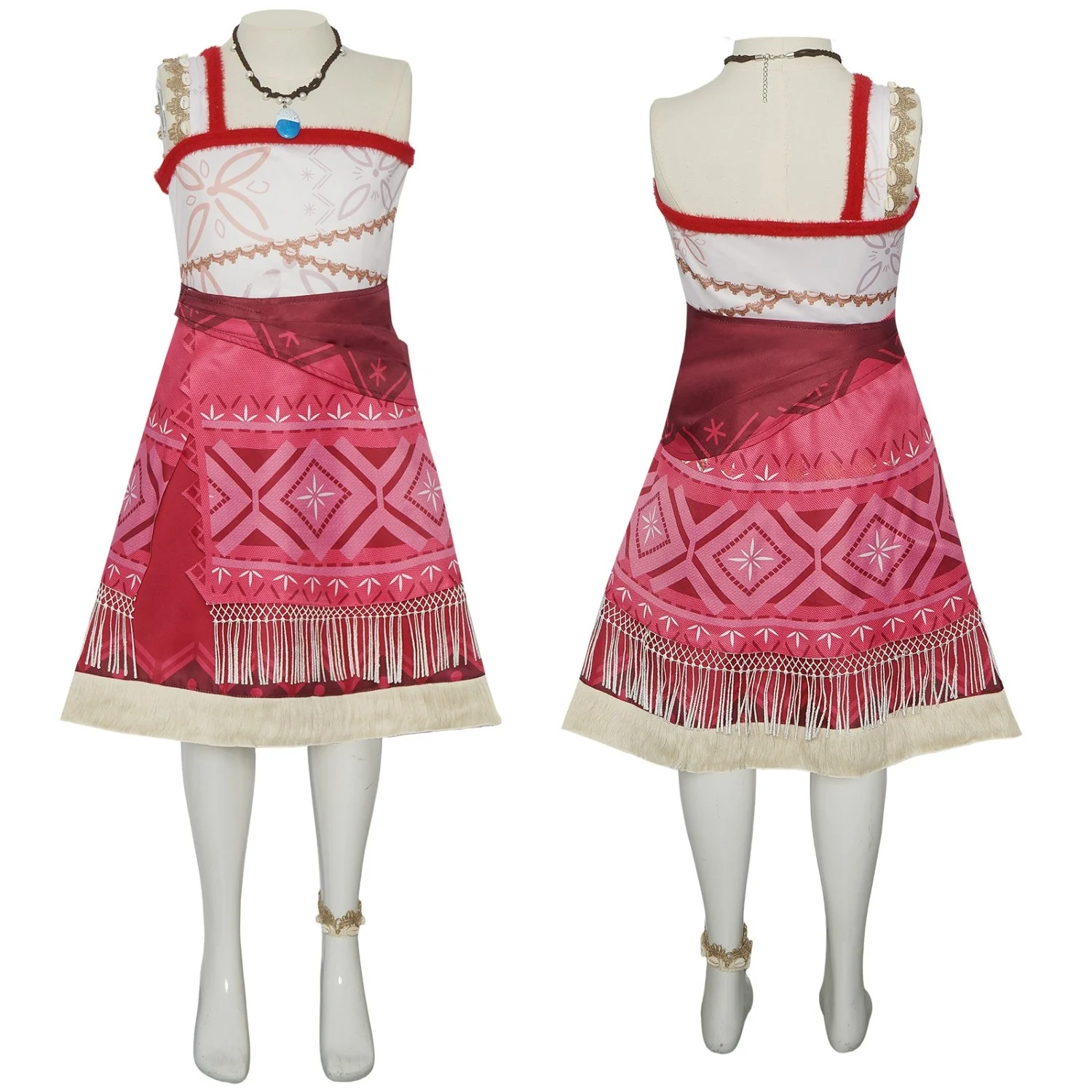 Ocean Wonder 2 Moana Cosplay Costume loween Maui Moana Stage Costume for Children And Adults Quali Ethnic Women's Faion