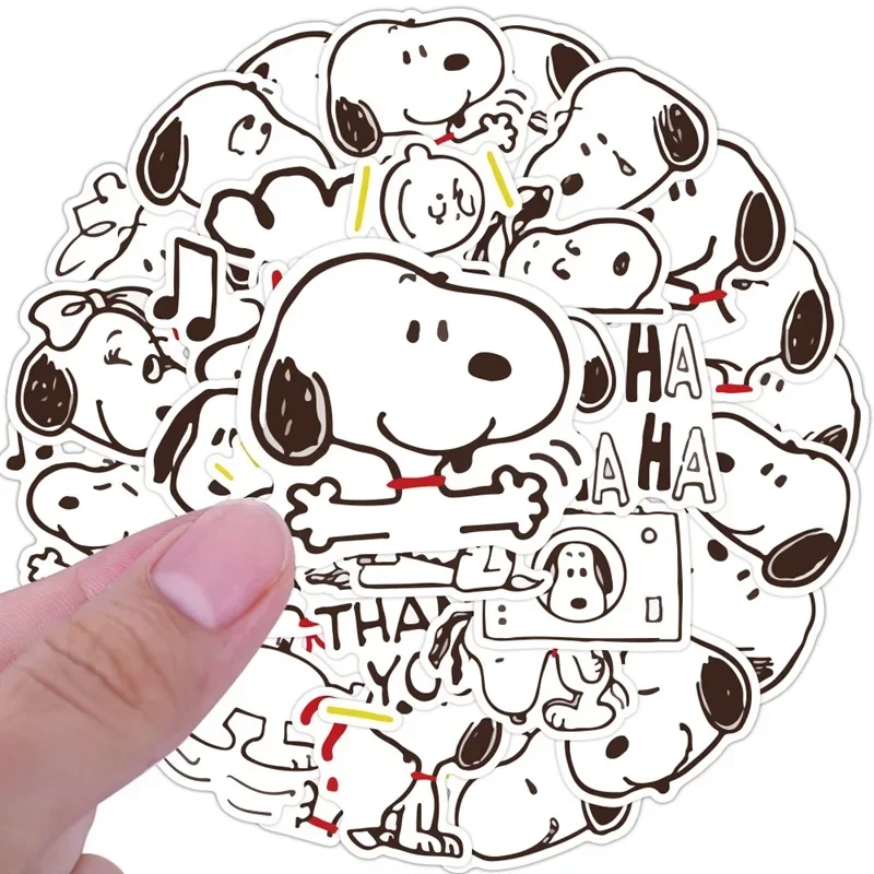 40/100pcs Snoopy Stickers Cartoon Cute Waterproof Sticker Stationery Laptop Luggage Bottle Kawaii Decoration Accessories Gifts