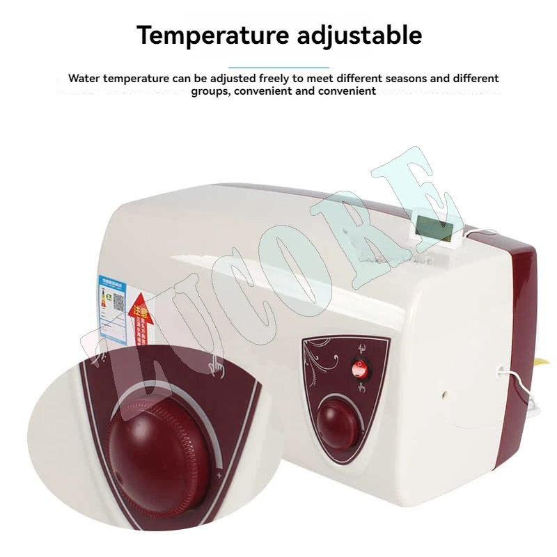 220v Rv Water Heater Bath Shower Rv Electric Water Heater 10l 1kw Top Water/bottom Water Rapid Heating（Equipped With A White The