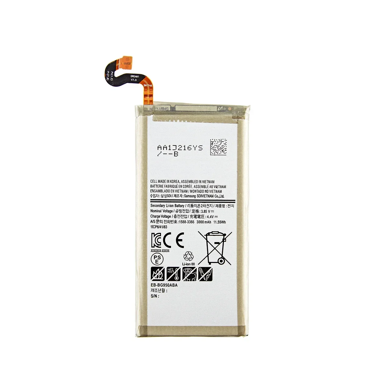 Brand New EB-BG950ABE EB-BG950ABA 3000mAh Battery For Samsung Galaxy S8 SM-G9508 G950T G950U/V/F/S G950A G9500 G950 +Tools